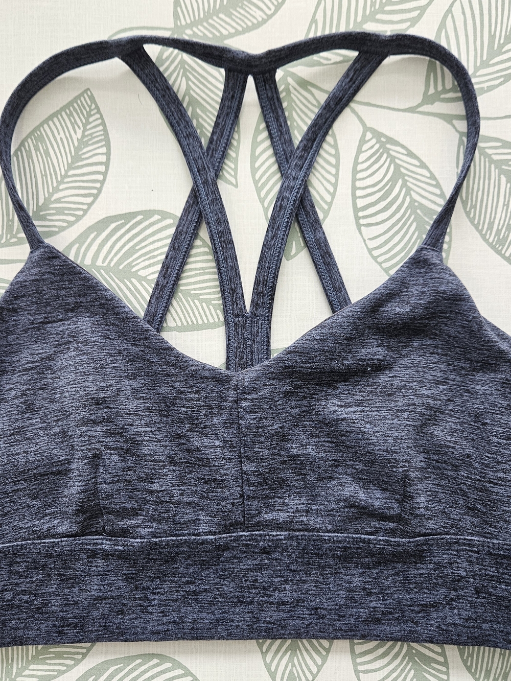 JoyLab Women's Strappy Heather Gray Bralette/Sport Bra Size Medium